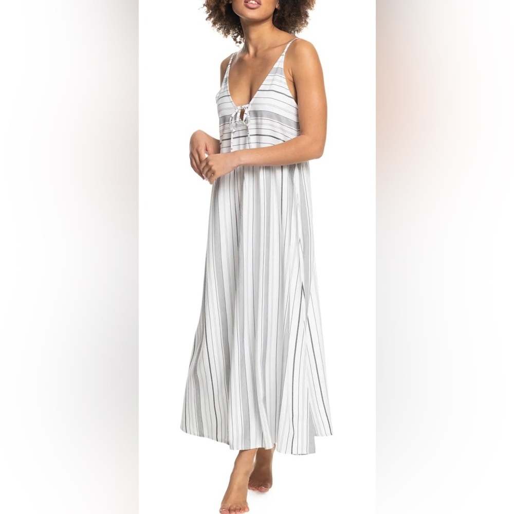 ROXY Love To Go Stripe Beach Dress || Small